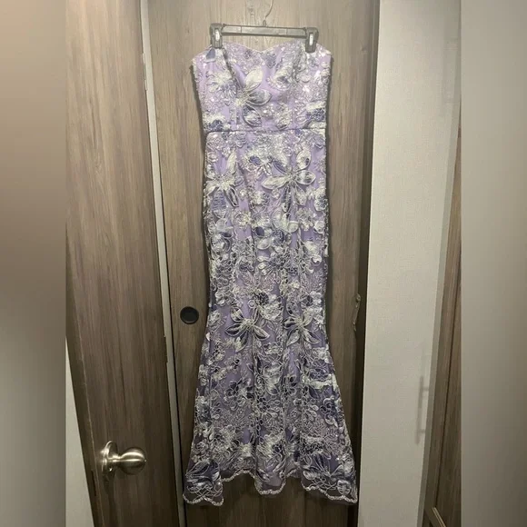 Dress the Population lilac sequin gown - Picture 5 of 13